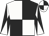 White and black (quartered), black and white diabolo on sleeves