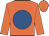 Orange, royal blue disc