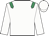 White, emerald green epaulets