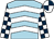 Light blue & white chevrons, dark blue & white check sleeves, dark blue & white quartered cap