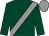 Dark green, grey sash, grey cap