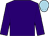 Purple, light blue cap
