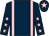 DARK BLUE, PINK braces, DARK BLUE sleeves, PINK stars, DARK BLUE cap, PINK star