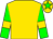 Gold, green sleeves with gold armlets, green star on cap