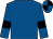 Royal blue, black armlets, quartered cap