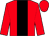Red body, black stripe, red arms, red cap