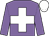 Mauve body, white saint's cross andre, mauve arms, white cap