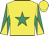 Yellow, emerald green star, emerald green and yellow diabolo on sleeves