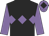 Black, mauve triple diamond and sleeves, mauve cap, black diamond