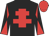Black, red cross of lorraine, diabolo on sleeves, red cap