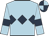 Light blue, dark blue triple diamond and armlets, dark blue and light blue quartered cap