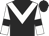 Black, white chevron, white sleeves, black armlets