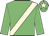 Jade green, cream sash and star on cap