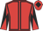 Red, black seams, diabolo on sleeves, black diamond on cap