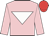 Pink, white inverted triangle, red cap
