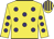 Yellow, purple spots, striped cap