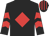 Black, red diamond & chevrons on sleeves, striped cap