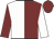 Maroon & white halved, maroon cap