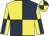 Dark blue & yellow quartered, quartered cap