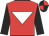 Red, white inverted triangle, black sleeves, black and red quartered cap