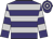 PURPLE, SILVER hoops, hooped sleeves & cap