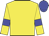 Yellow body, yellow arms, big-blue armlets, big-blue cap