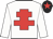 White body, red cross of lorraine, white arms, black cap, red star