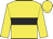 Yellow body, black hoop, yellow arms, yellow cap