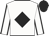 White body, black diamond, white arms, black seams, black cap