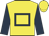 Yellow Body, Dark Blue Hollow Box, Dark Blue Arms, Yellow Cap