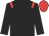 Black, red epaulets and cap