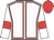 White, red seams, armlets, red cap