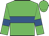 Lime green, royal blue hoop and armlets