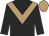 black, light brown chevron, light brown cap