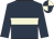 Dark blue, beige hoop, quartered cap