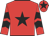 Red, black star, chevrons on sleeves, red cap, black star