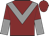 Maroon, grey chevron, halved sleeves