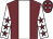 Garnet body, white stripe, white arms, garnet stars, garnet cap, white stars