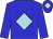 Blue body, light blue diamond, blue arms, blue cap, light blue diamond