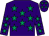 purple, emerald green stars