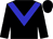 black, blue chevron
