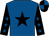 Royal blue, black star, black sleeves, royal blue stars, royal blue & black quartered cap
