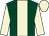dark green body, beige stripe, beige sleeves and cap