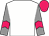 White body, grey arms, rose chevron, rose cap