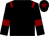 BLACK, MAROON epaulets, armlets and star on cap