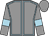 Grey, light blue seams and armlets