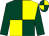 Dark green and yellow (quartered), dark green sleeves