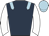 dark blue, light blue epaulettes, white sleeves, light blue  cap