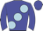 Blue, light blue large spots, blue arms, blue cap