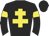 black, yellow cross of lorraine, yellow armbands